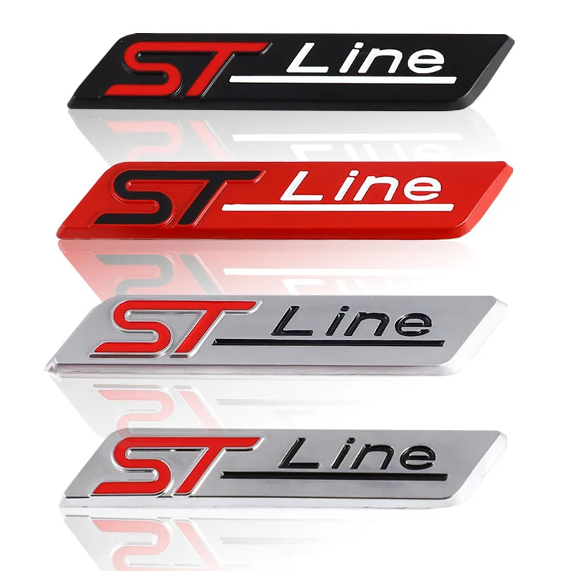 

3D ST Line Car Sticker Emblem Badge Trunk Decals for Ford F-150 Focus X Vignale ST Line Mondeo Escape EcoBoost 245 330 Explorer