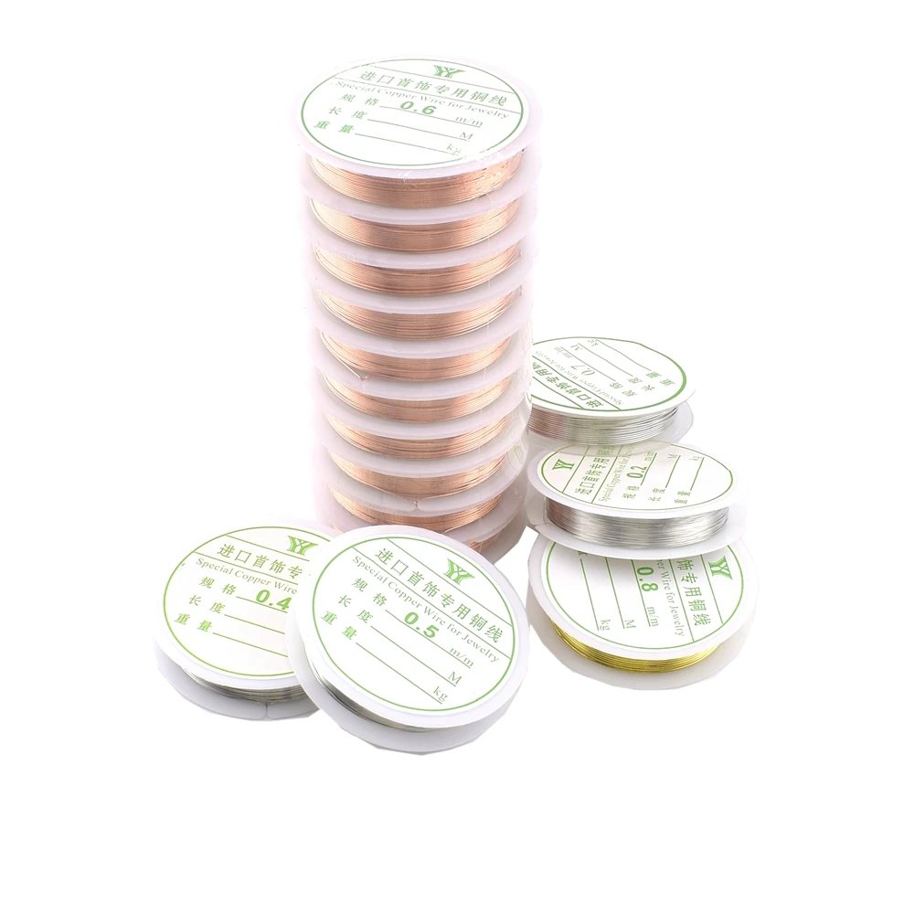 Медная проволока 1 5-20 м/лот 0 2-1 мм аксессуары для ювелирных изделий шнур