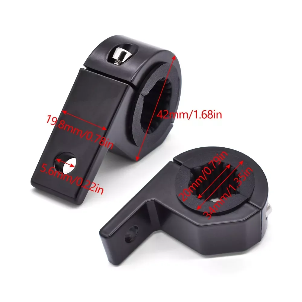 

2pcs Motorcycle LED Headlight Clamps Brackets Tube Clamp Mount Kit For Motorcycle Spotlights Fog Light Mount Moto Accessories