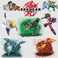 bakugan game iron on transfers for clothing diy heat transfer patches boy printing stickers on clothes hoodies decor patch gift