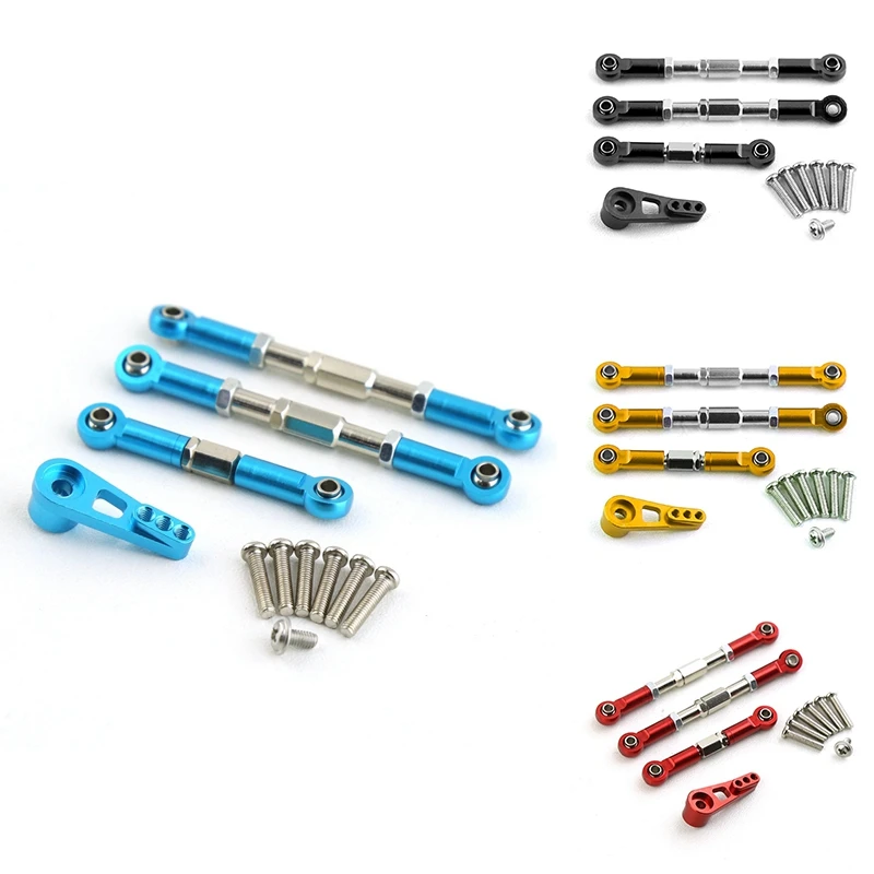 

Rod Front Pull Rod Servo Rod Servo Arm For Wltoys 104009 12402-A RC Car Upgrades Parts,Blue