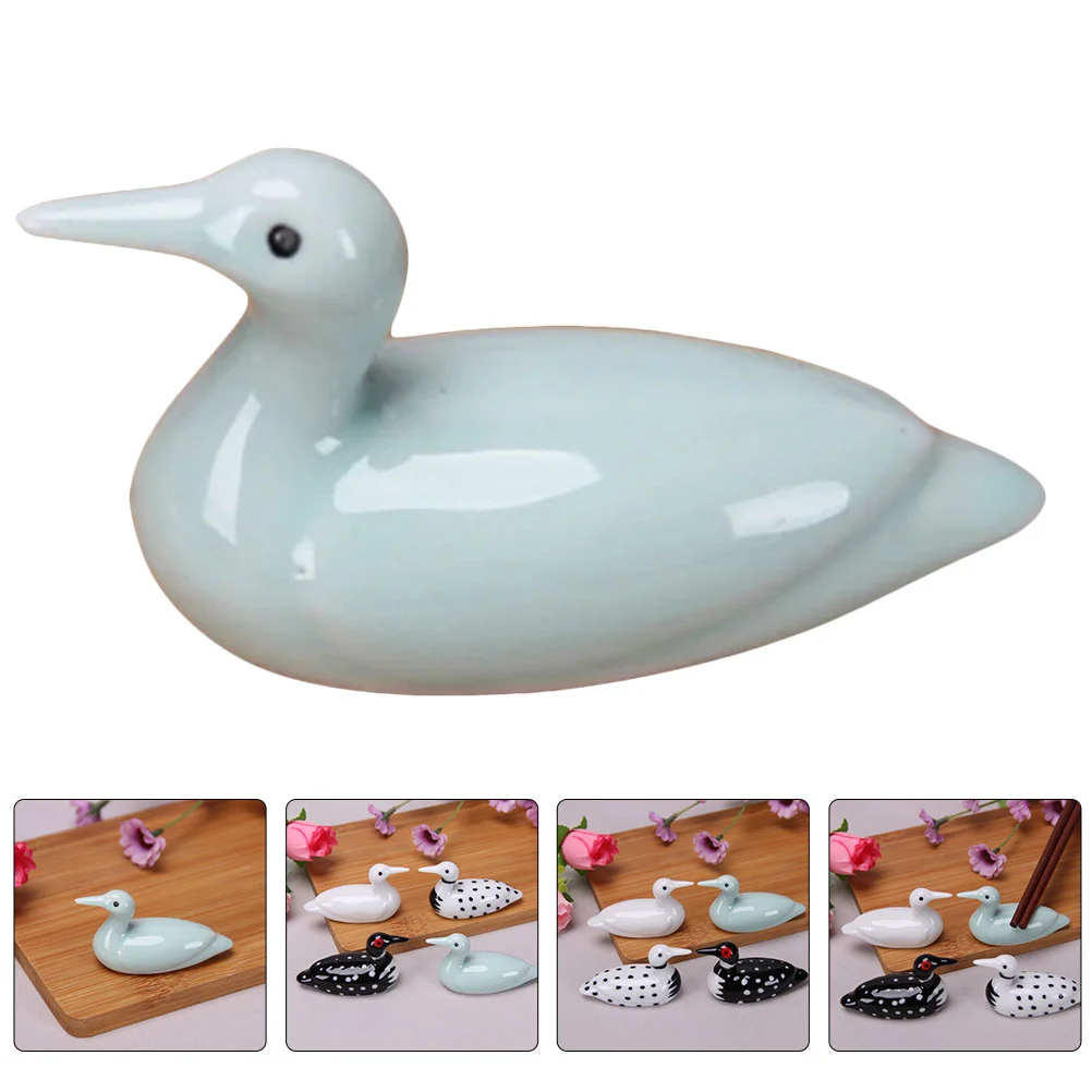 

Rest Chopstick Ceramic Chopsticks Rests Holders Duck Rack Statue Decorative Spoon Brushes Spoons Pillow Tableware