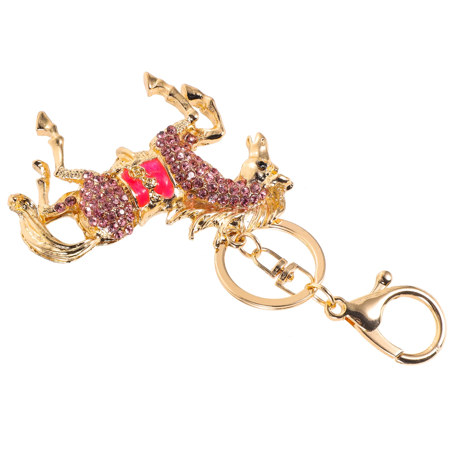 

Exquisite Rhinestone Horse Keychain Cartoon Animal Hanging Charm Keychain Accessory Purse Pendant