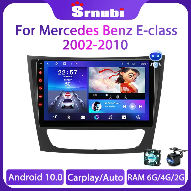 Автомагнитола Srnubi мультимедийный видеоплеер для Mercedes Benz E-class E-Class W211 E200 CLS 2002-2010 2