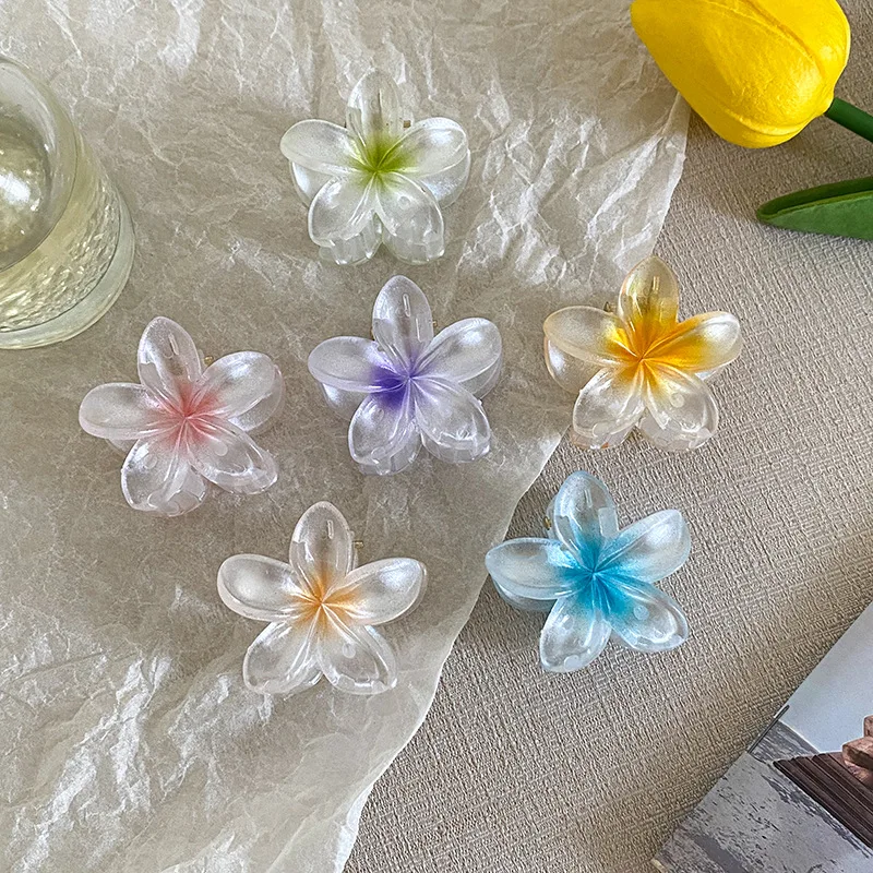 Маленькая заколка для волос с цветком яйца женская на затылке новый градиент