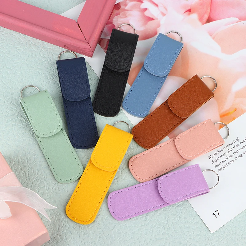 

Ear Care Tool Leather Case Cover Storage Organizer Sundries Pouch Holder Rack