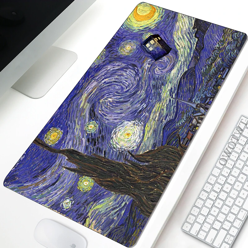 

Mousepad Custom Large New XXL Desk Mats MousePads keyboard pad Van Gogh Carpet Office Laptop Soft Desktop Mouse Pad