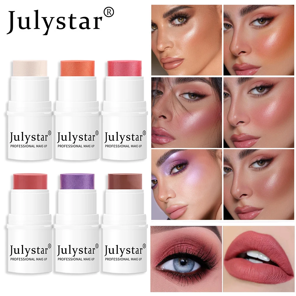 

Multi-purpose Shimmer Highlighter Blush Stick Glitter Eyeshadow Lipstick Face Corrector Contour Professional Makeup for Women