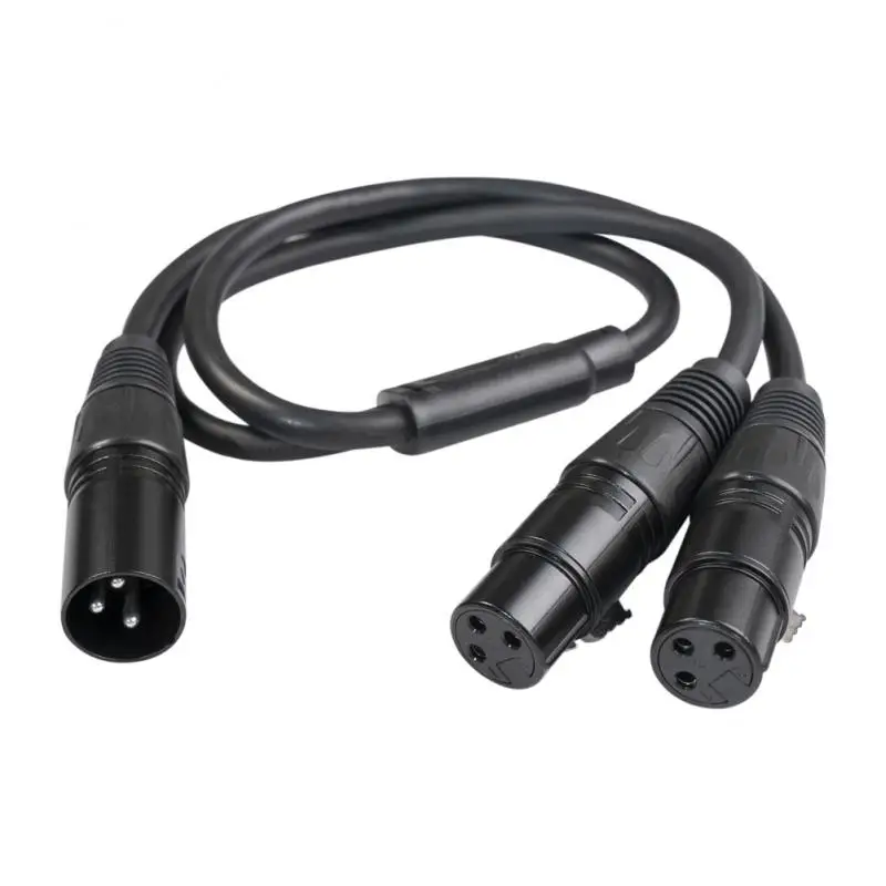 

Good Contact Performance Xlr Male To Dual Xlr Female Audio Cable Noise Reduction Balanced Connection High-fidelity Transmission