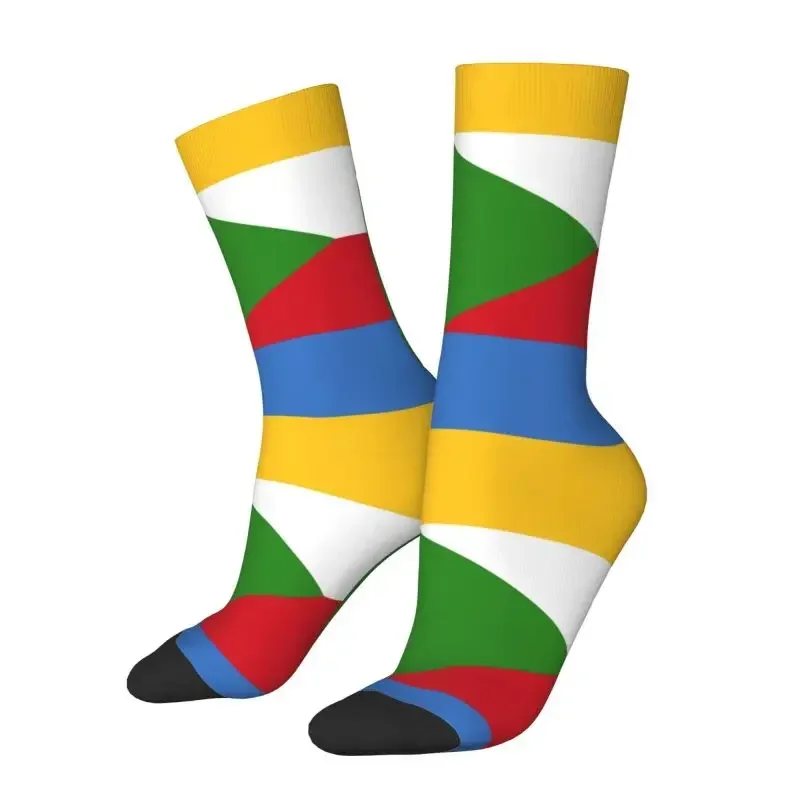 Мужские носки с флагом Комороса крутое платье унисекс 3D принтом