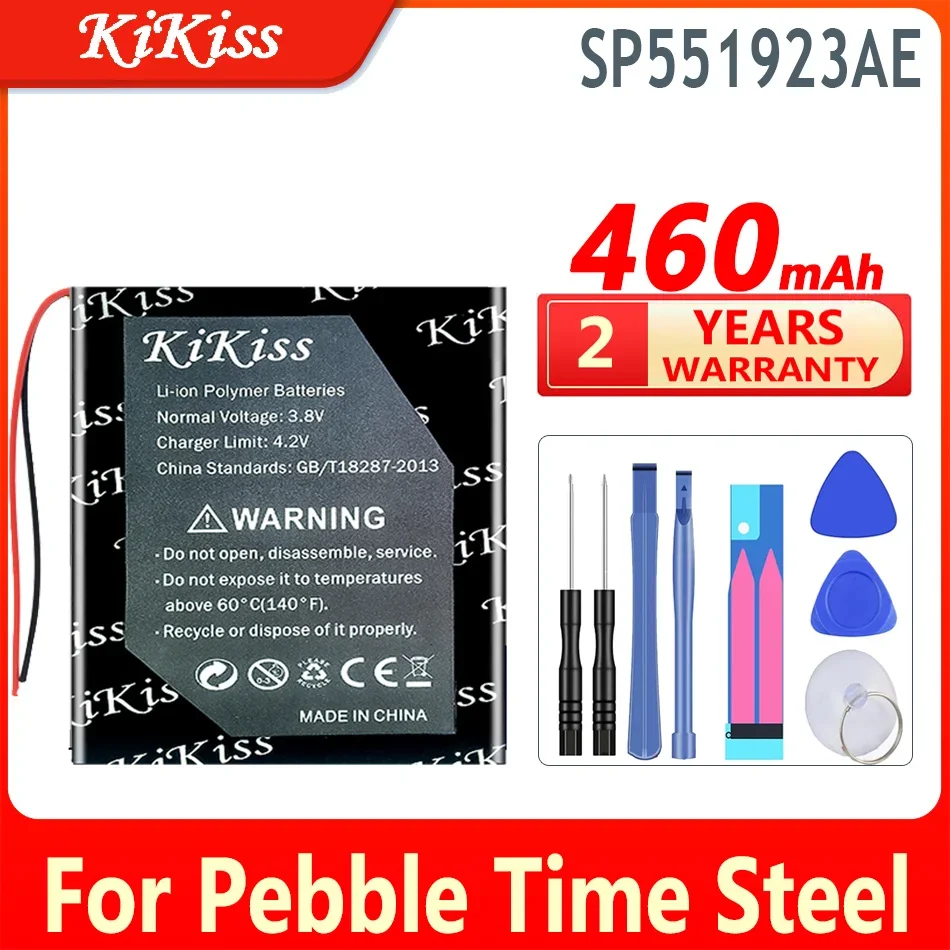 460 мАч KiKiss Новый аккумулятор SP 551923 AE P 140116 Классические умные часы Bateria для Pebble Time