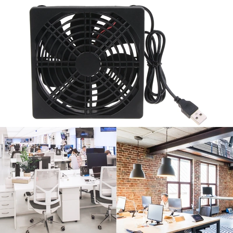 

120mm Fan with 1 Speed 5V USB Powered 120mm Case Fan 1400PRM Gaming PC Fan Portable Cooling Fan Suitable for Tablet