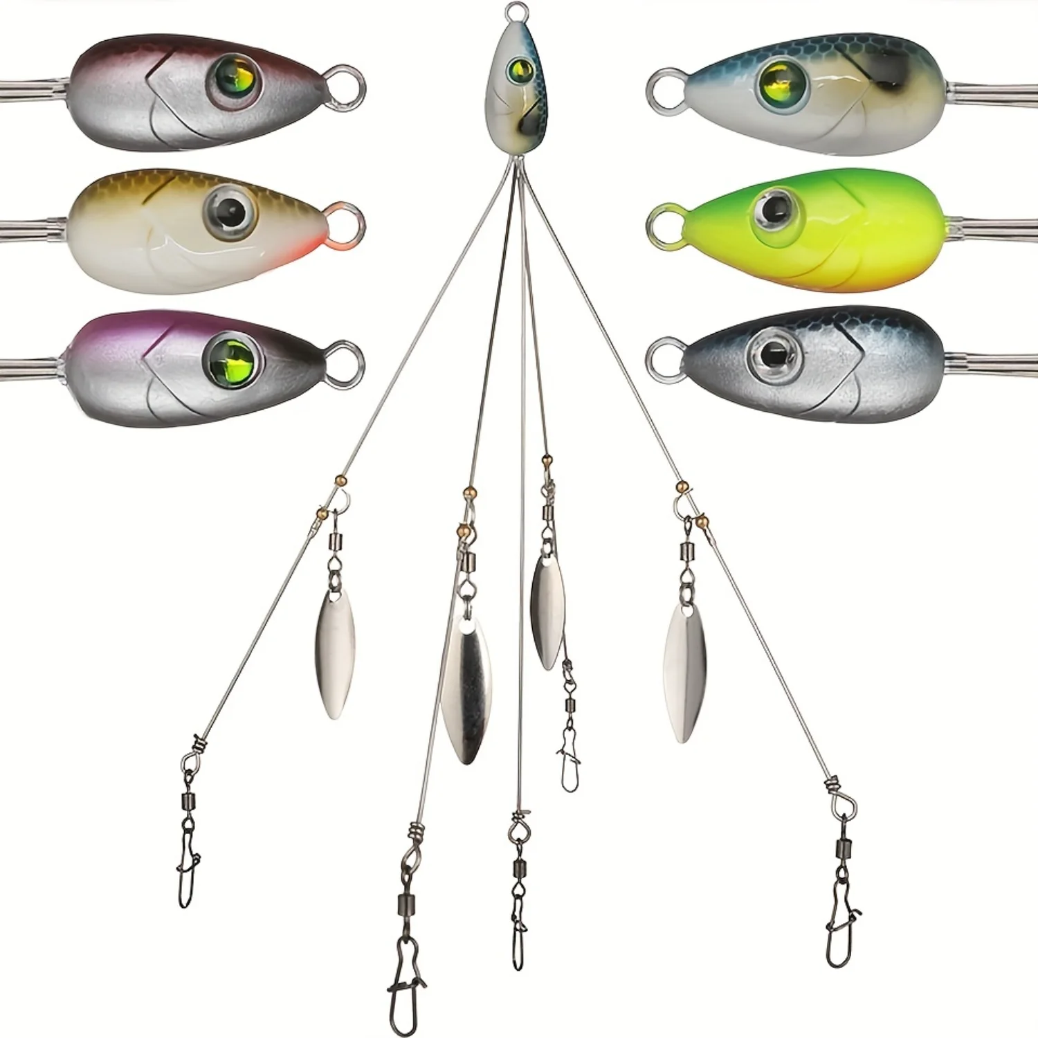 1 шт. премиум-класса 21 5 см/8 46 дюйма 17 г зонтичная установка для ловли окуня -