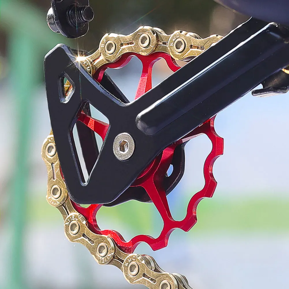 

Велосипедный керамический задний переключатель передач 11T 13T, велосипедный подшипник, переключатель передач, направляющее колесо для Shimano ...