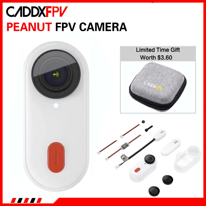 Экшн-камера Caddx Peanut 2 5 K FPV с Wi-Fi 30 минут записи Магнитная Зарядка для