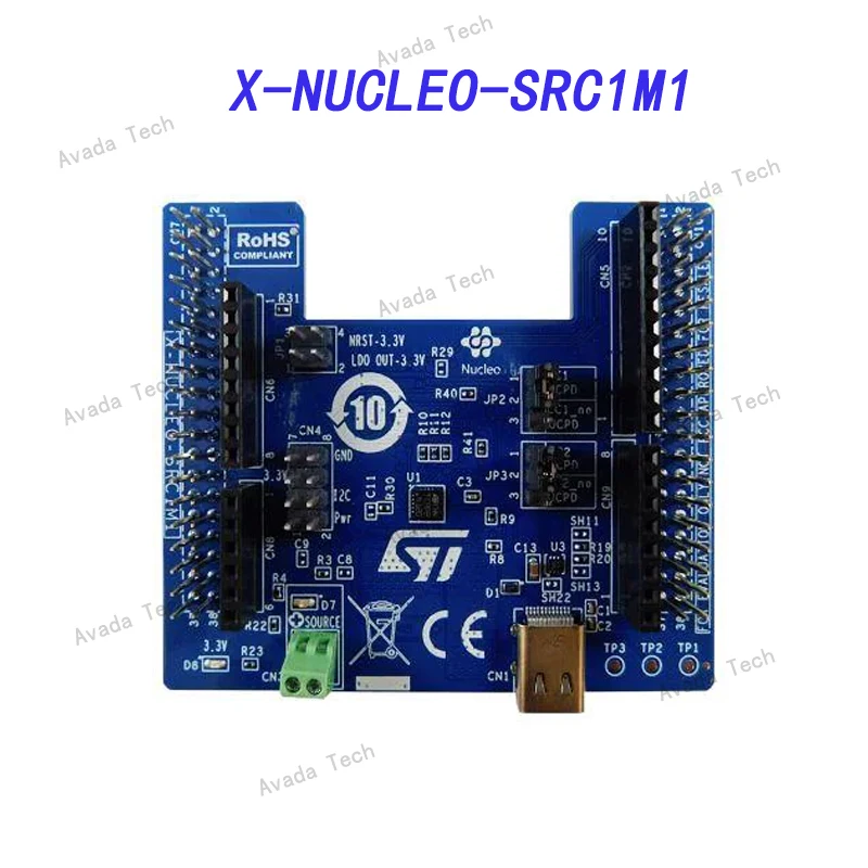 

Avada Tech X-NUCLEO-SRC1M1 Interface Development Tools USB Type-C Power Delivery source expansion board for TCPP02-M18