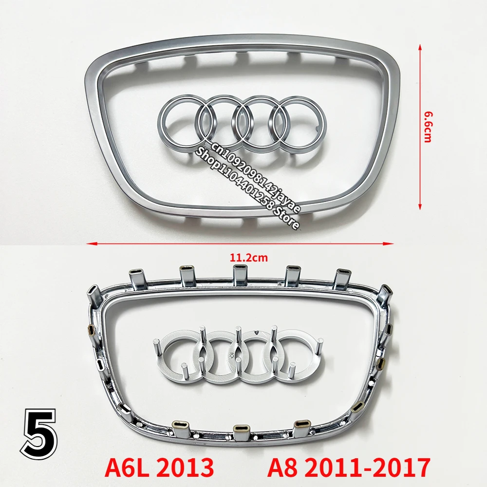 

Автомобильный значок на руль, сменное украшение, логотип для Audi A3 A4 A5 A6 A7 A8 Q3 Q5 Q7