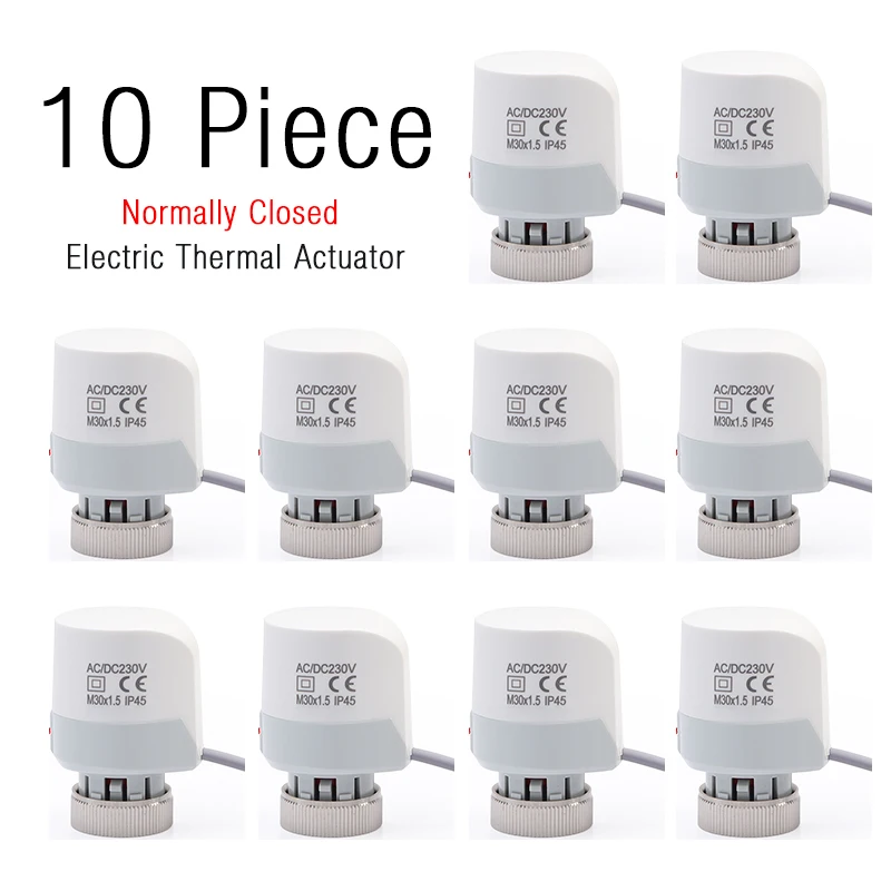 230 В 2-проводной нормально закрытый электрический термопривод для системы