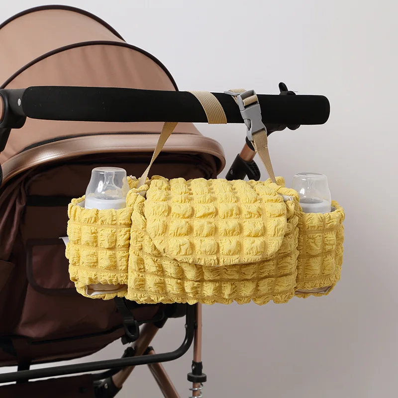 Baby Stroller Hanging Bag Multi-function Mommy Bag Newborn Outdoor Travel Walking Storage Bag Milk Bottle Diaper Organizer