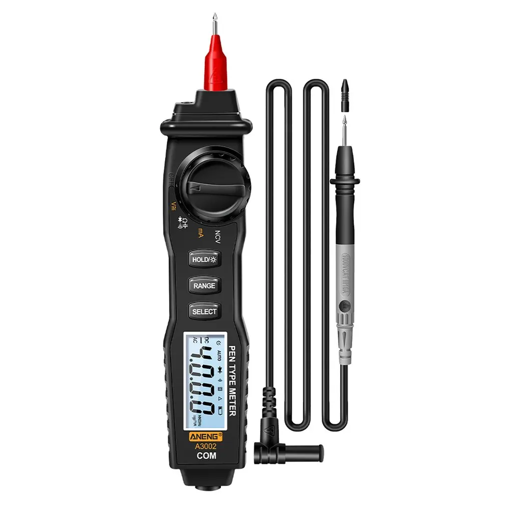 

Mini ANENG A3002 Multimeter Pen Smart LCD Display High Precision Multimeter Multifunction Digital DC AC Voltage Current Meter