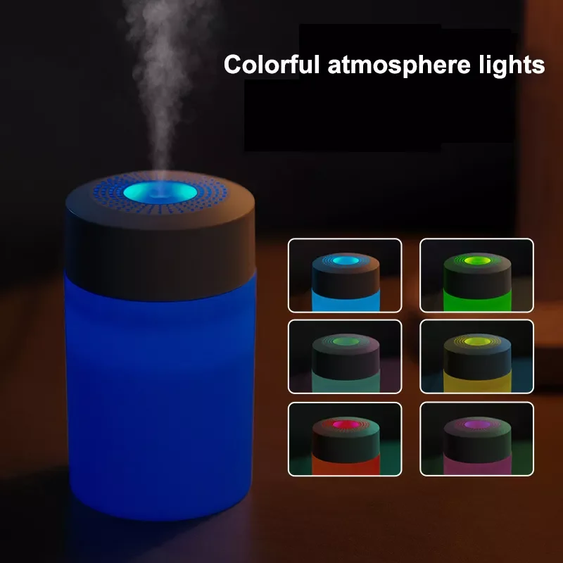 

Car Air Humidifier Portable USB Mist Maker with LED Night Light 2 Spray Modes Aromatherapy Humidifier