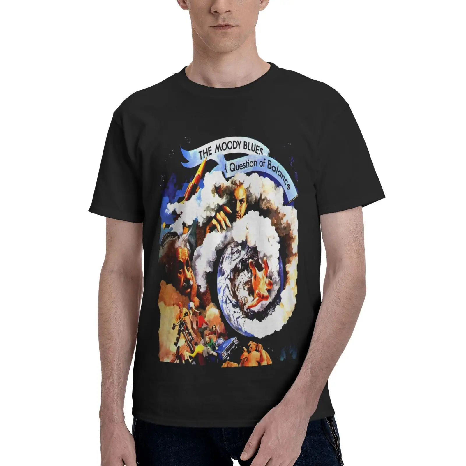 

The Moody Blues Men T-Shirt Short Sleeve T-Shirts Men's Clothes T Shirt Vintage T-Shirts With Short Sleeves T-Shirt Men Tshirt
