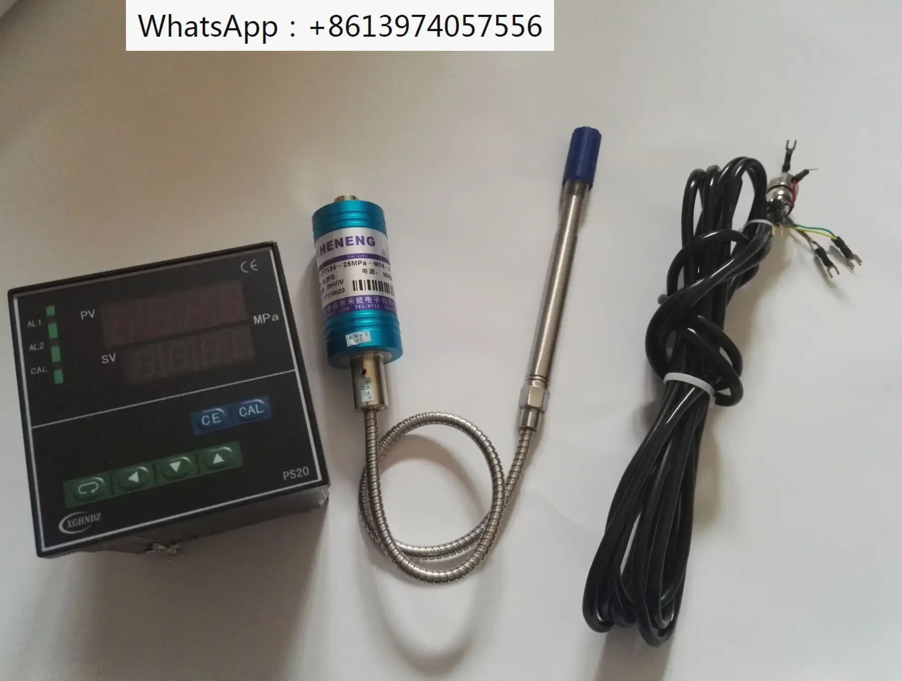 HeNeng PT124-50MPa-M14x1 5+PS20 высокотемпературный датчик давления расплава с прибором