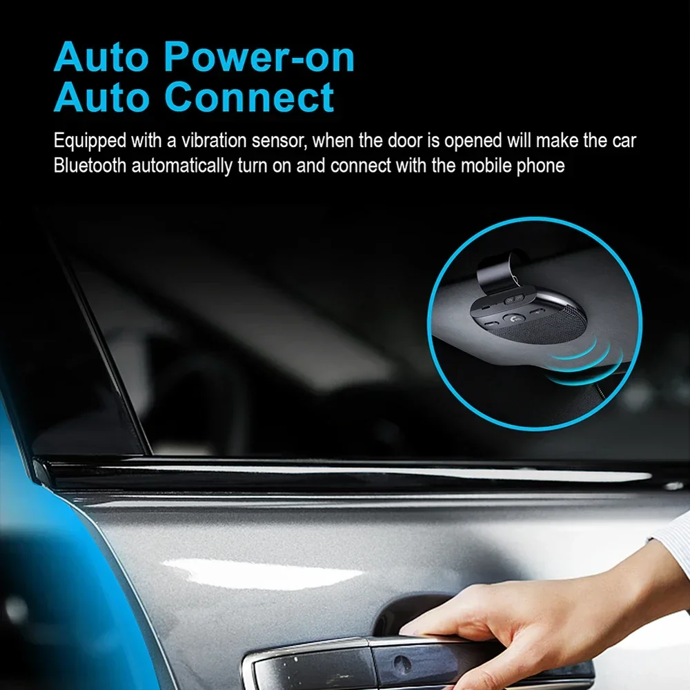 YABA Беспроводные автомобильные Bluetooth-колонки Громкая связь Bluetooth Солнцезащитный