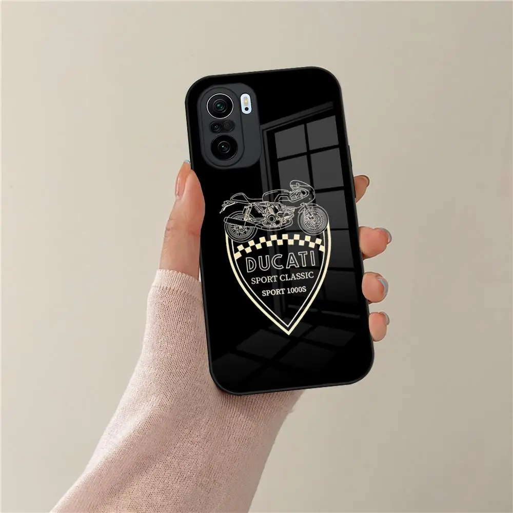 Фото Чехол для телефона с логотипом мотоцикла DucatiES для Xiaomi POCO X7 X6 M7 M6 M5 M4 F7 F6 F4 F5 X5 X4 Pro GT, чехол из закаленного стекла №5