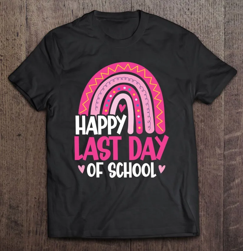 

Футболка унисекс «Last Day Of School», радужная обеденная рубашка для девушек и учителей, аниме одежда, блузка, одежда для мужчин, гранж