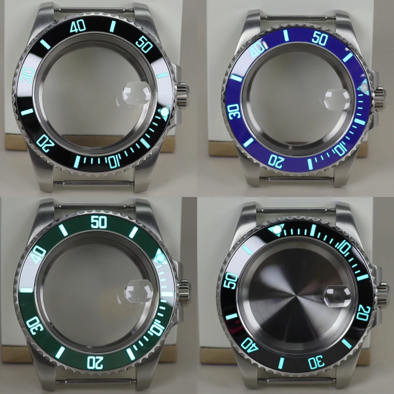 Часы 40 мм зеркальное стекло полный текст C3 светящийся БЕЗЕЛЬ для Seiko NH35 NH36 NH38 NH34 ETA