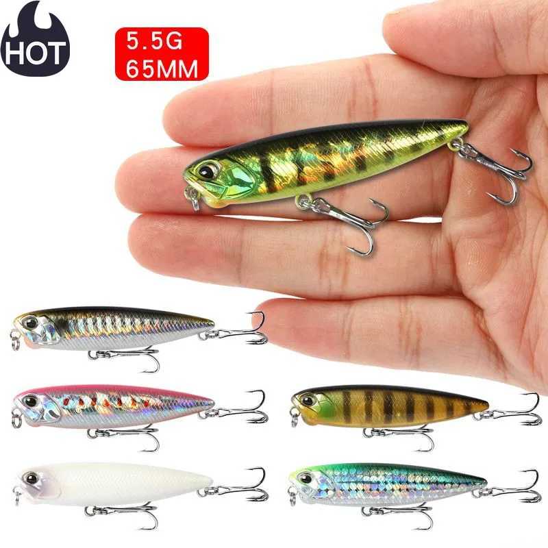 

2021New Realis Pencil 65 duo Fishing Lures 65mm 5.5g Artificial Hard Bait Floating Stickbait Bass Trout Fishing Tackle Wobblers