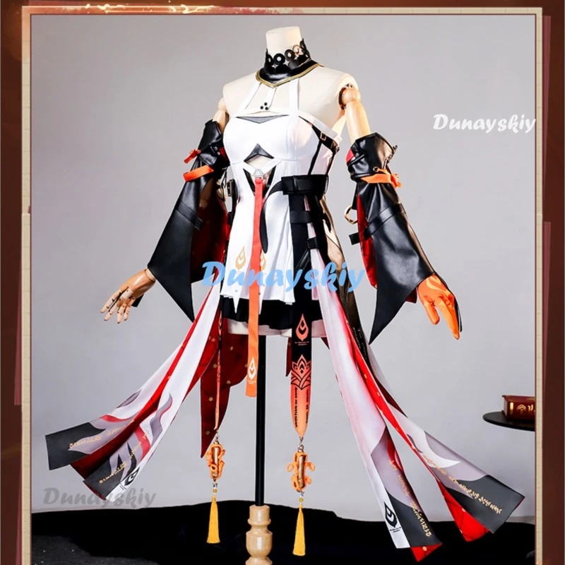 Changli Косплей Костюм Wuthering Waves Аниме Женская Мода Платье Униформа Хэллоуин