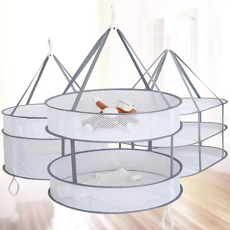 

Cellular Network Clothes Drying Basket Single Layer Double Layer Clothes Drying Net Bag Closed Bra Socks Underwear Drying Basket