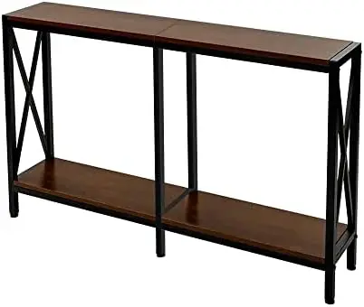 

Table with Shelf for Living Bed Room Coffee Office, Weathered Gray, Dark Oak 1 Table top Small end table Mesas End table for bed