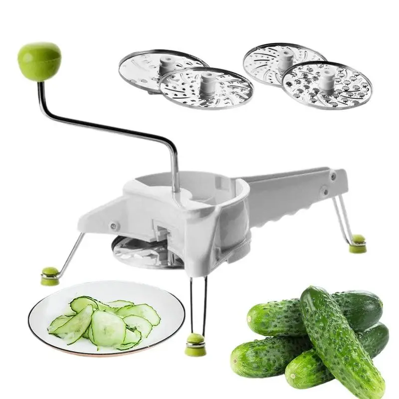 

Slicer Vegetable Cutter Hand Crank Food Chopper 360 Degree Rotation Multifunctional Cheese Grater For Kitench Fruits And Cheese