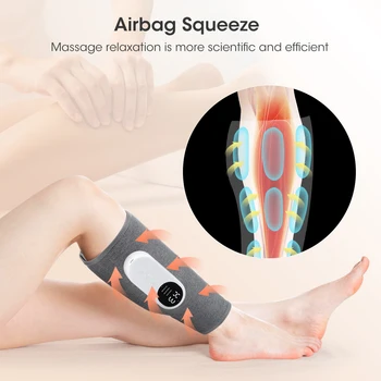 3 Mode Air Compression Leg Massager with Heat Wireless Electric Leg Calf Massager Airbag Vibration Muscle Fitness Pain Relief 4