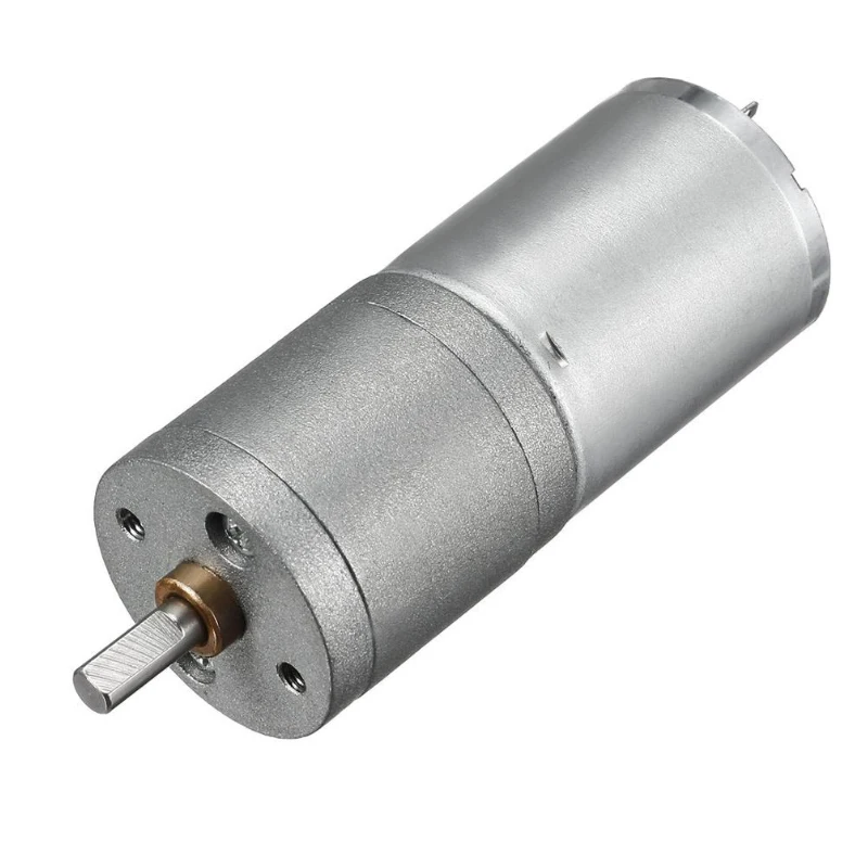 

JGA25-370 DC 6V 12V 24V DC Motor Geared Motor Electric Gear Motor High Torque 12/16/26/35/60/77/133/176/280/620/1360rpm