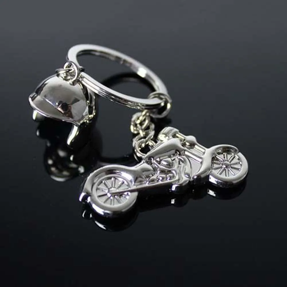 

Motorcycle Keychain Motorcycle Helmet 1piece CAR Holders Metal Motocross