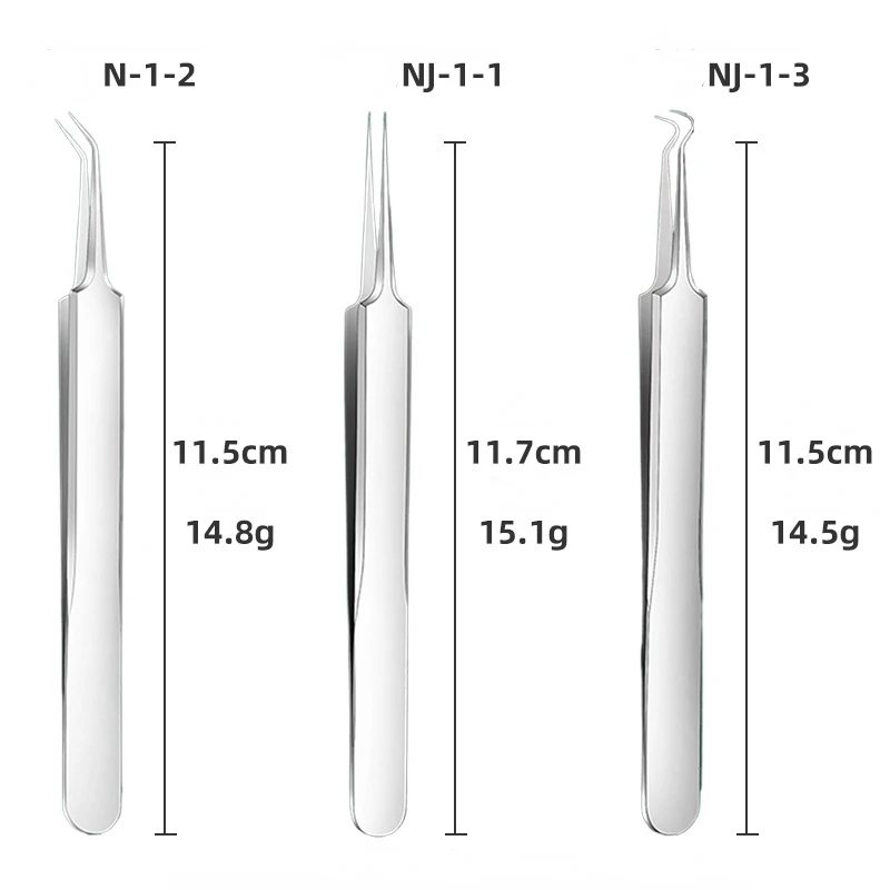 

Набор игл для акне из нержавеющей стали № 5, зажим для акне, зажим для клеток, зажим для черных точек, три набора инструментов для макияжа акне