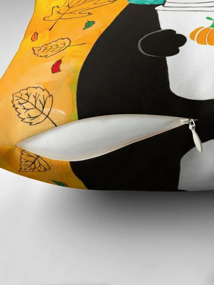 Осенняя декоративная подушка в виде тыквы кофейной кошки аниме чехол для