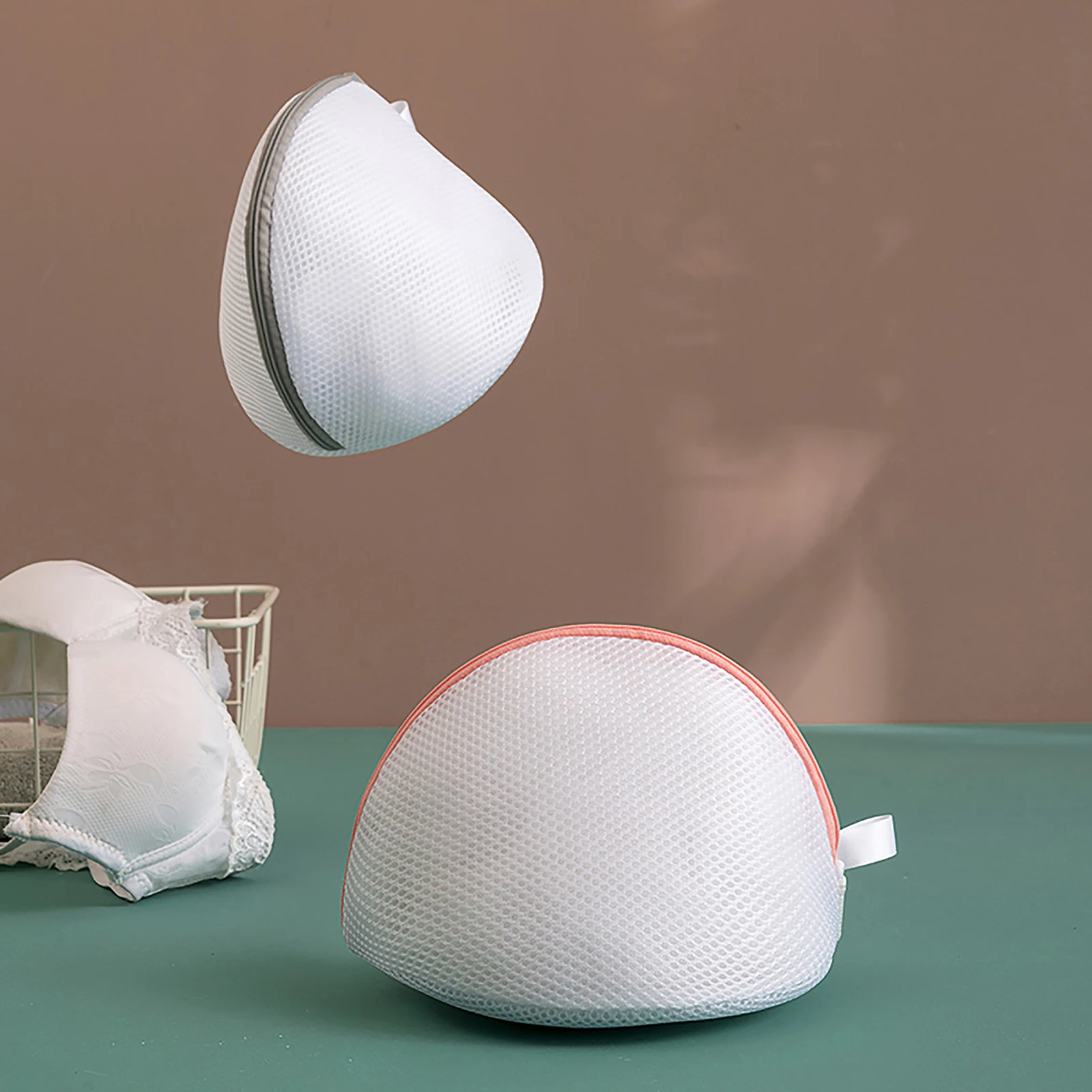 

Bra Wash Bag High-Quality Thickened Mesh Washing Machine Special Underwear Bra Laundry Bag Zipper Machine Home Care Wash Bag