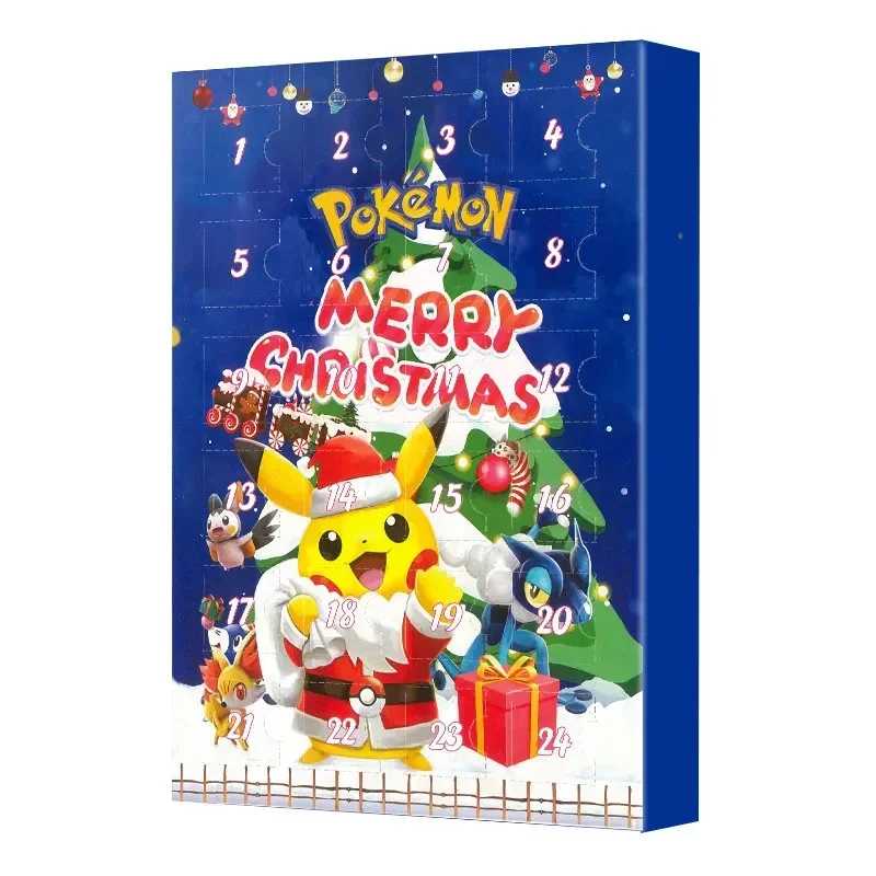 

Pokemon Christmas Advent Calendar Pikachu Anime Figures Gengar Bulbasaur Blind Box 2024 Noel Decoration Toys Kids Navidad Gifts