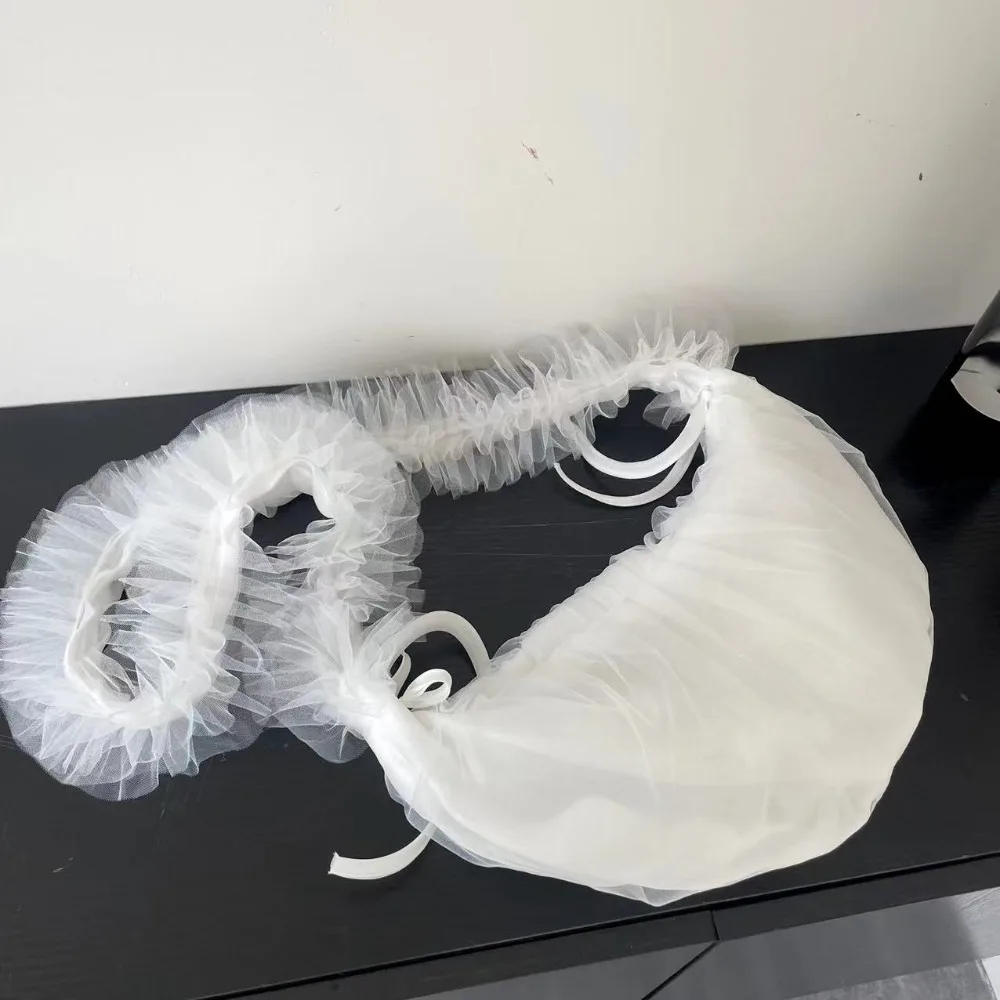 Кружевная Сетчатая Сумка через плечо из полиэстера шелковая лента на молнии