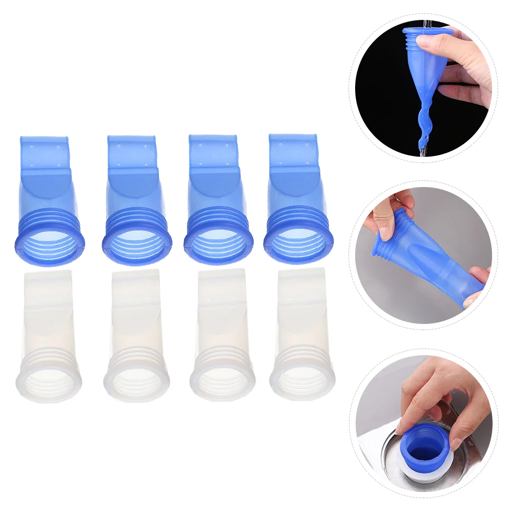 

8pcs Silicone Deodorant Floor Drain Core Backflow Preventer Sewer Drain Core