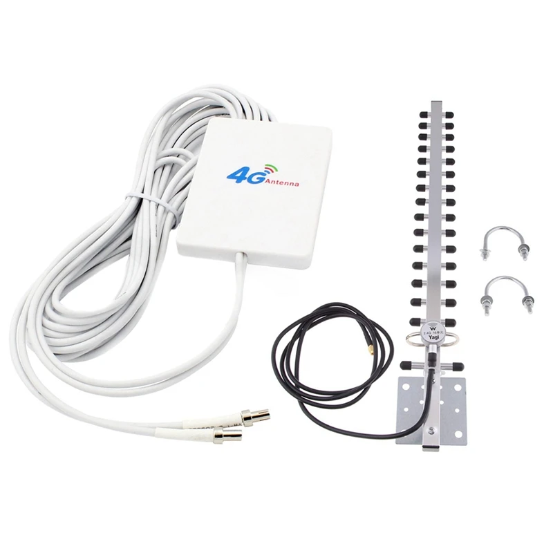 

Антенна Wi-Fi 2,4 ГГц 25 дБи Rp Sma наружная беспроводная Направленная антенна Yagi и антенна 4G LTE Разъем TS9