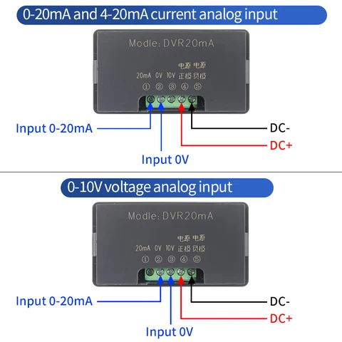 Цифровой индикатор Anglog DVR20mA 0-10В 0-20мА 4-20мА