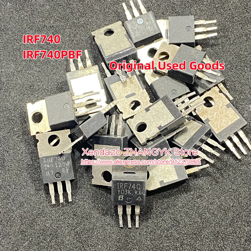 10 шт./лот оригинальный б/у IRF740 IRF740N IRF740A IRF740B TO-220 MOSFET N-CH 400 В 10A TO220AB гарантия качества