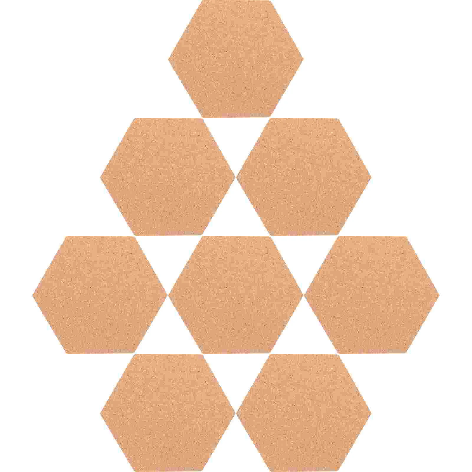 

Hexagonal Corkboard Frameless Decorative Notice Wall Panels Accessories Corkboards