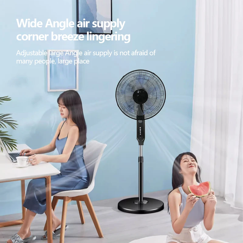 Напольный бесшумный перезаряжаемый вентилятор для семейной спальни встроенный